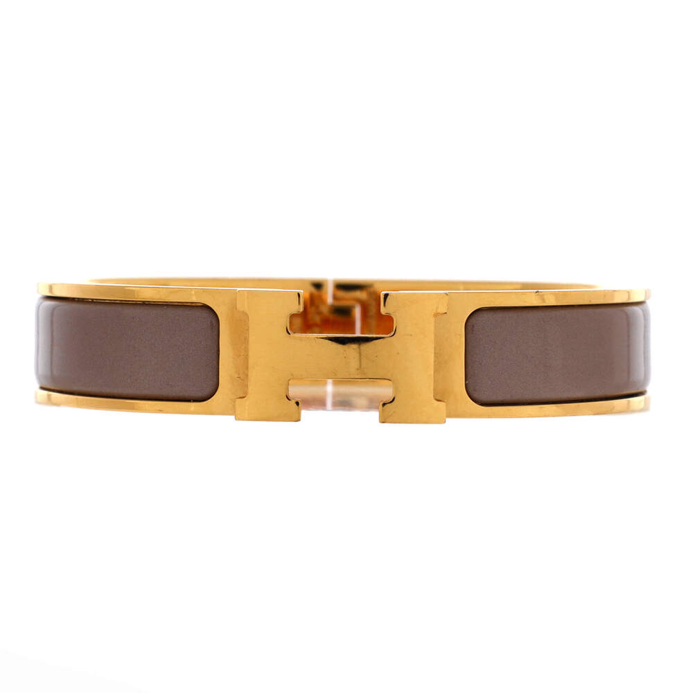 Hermes Narrow Clic H Bracelet Enamel